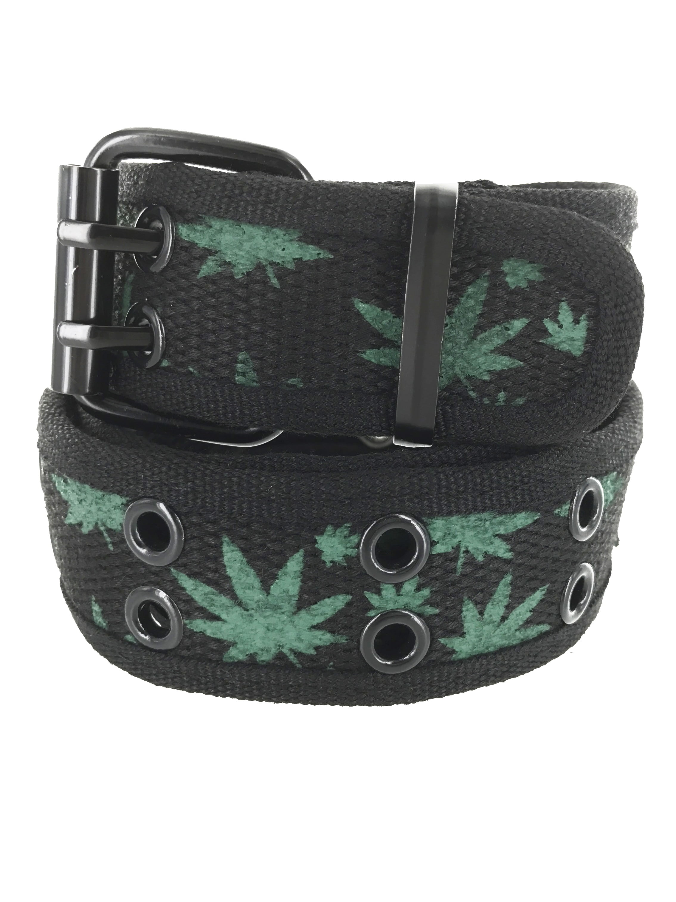mens black fabric belt