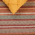 thumbnail image 6 of SAFAVIEH Montauk Lorenzo Geometric Cotton Area Rug, Rust/Multi, 3' x 5', 6 of 11