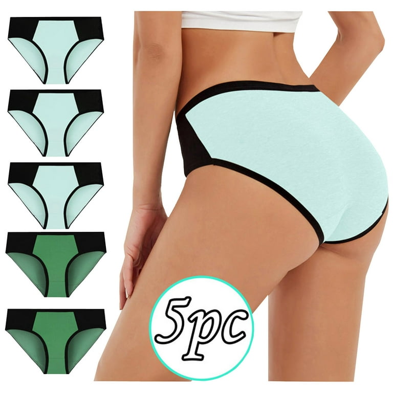 HUPOM Girls Underwear Girls Panties Bikini Leisure Tie Banded Waist  Multi-color XL 