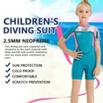 thumbnail image 2 of Soidarity Trajes de neopreno para niñas de 2,5 MM, traje de buceo de secado rápido, traje de neopreno de una pieza, traje de baño para jóvenes, buceo, Deportes acuáticos Azul S Soidarity OD003678-06, 2 of 6