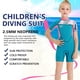 thumbnail image 3 of Naiovety Trajes de neopreno para niñas de 2,5 MM, traje de buceo de secado rápido, traje de neopreno de una pieza, traje de baño para jóvenes, buceo, Deportes acuáticos Azul SG Naiovety OD003678-09, 3 of 6