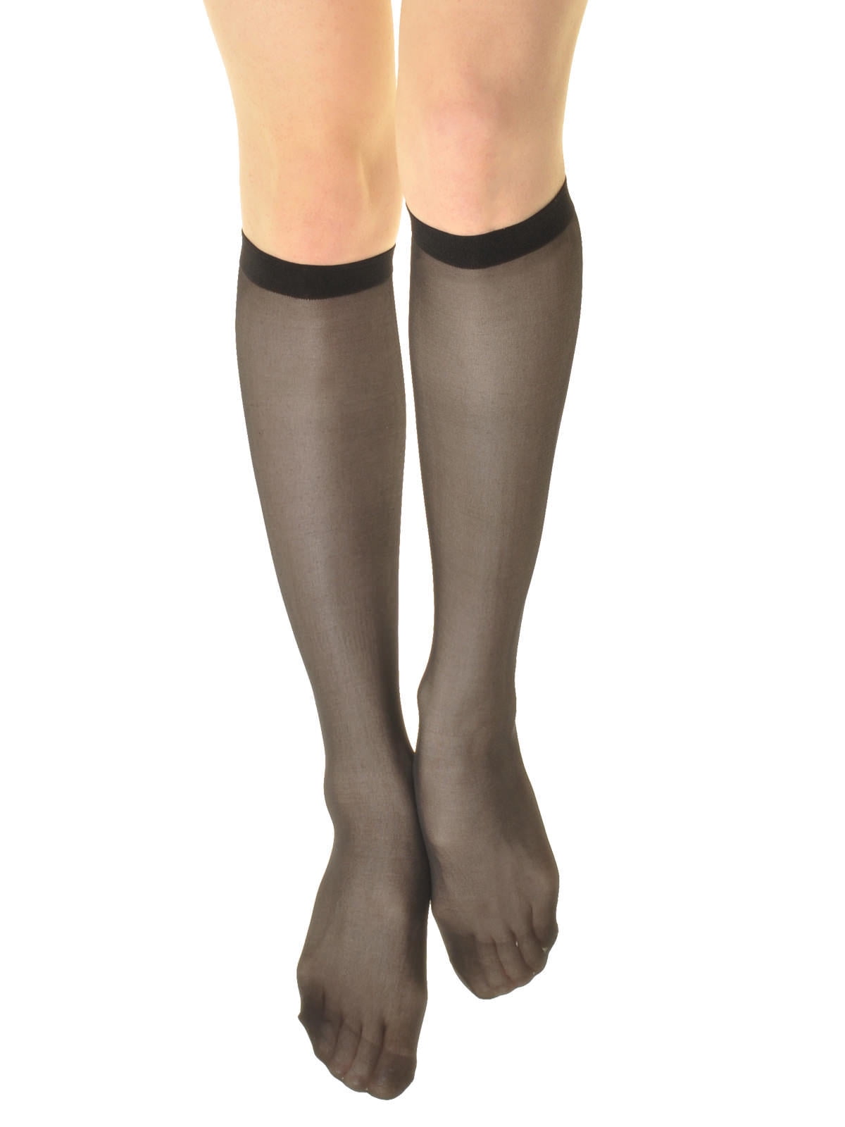 Angelina 15D Sheer Nylon KneeHigh Socks (6Pack)