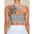 thumbnail image 5 of Brassiere And Shorts Set Sports Bras For Women Halter Strap Quick-Drying Sports Underwear Set, Shock-Absorbing, Cushioned Yoga Bra, Outdoor Running And Fitness Wear Grey L, 5 of 6