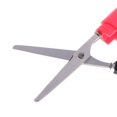 thumbnail image 4 of Tijeras portátiles para cortar papel, tijeras de seguridad plegables con funda rojo, 4 of 9