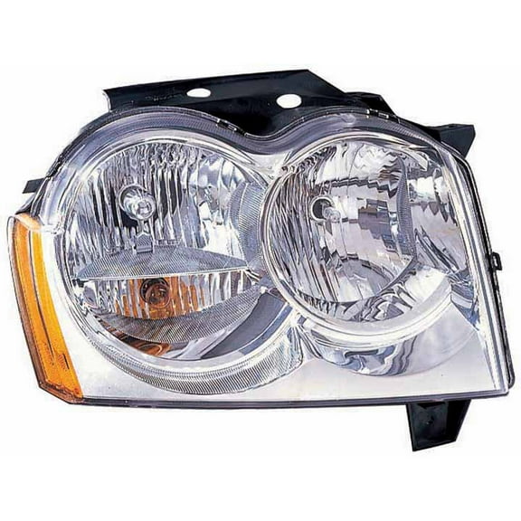 KAI New CAPA Certified Standard Replacement Passenger Side Headlight Assembly, Fits 2005-2007 Jeep Grand Cherokee