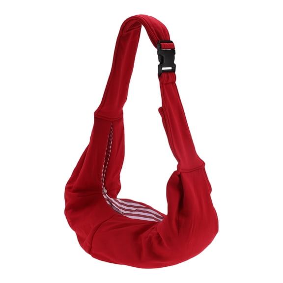 Unique Bargains Pet Sling Carrier Adjustable Pet Sling for Small Dogs Daily Walk Red