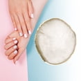 thumbnail image 2 of Unique Bargains 1 Pc Portable Round Nail Art Palette Gray Gold Tone, 2 of 7