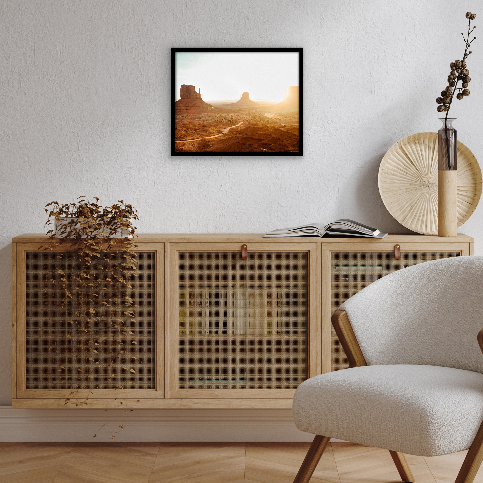 Americanflat 13x16 Picture Frame with Polished Plexiglass Streamline Collection Thin Border Wall - Black