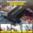 thumbnail image 2 of VEVOR Power Inverter Modified Sine Wave Inverter 3000W DC 24V to AC 120V w/LCD, 2 of 9