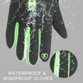 thumbnail image 5 of Uxcell Winter Ski Snow Gloves,  Waterproof Touchscreen Winter Warming Gloves Green, 5 of 7