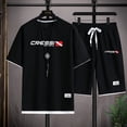 thumbnail image 2 of Conjunto de camiseta y pantalones cortos informales de verano 2024 para hombre, conjunto de chándal de dos piezas para motocicleta GasGas, ropa de calle de hip hop, ropa deportiva para correr, 2 of 5
