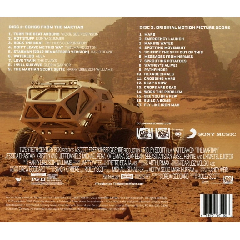 The Martian (Deluxe Edition) Soundtrack (CD) - Walmart.com