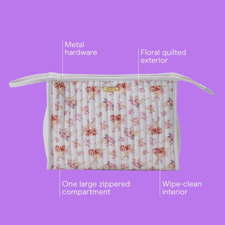 Conair Floral Quilted Clutch Cosmetic Organizer photo 2
