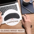 thumbnail image 3 of MOSROAD 2 Pieces Gliding Palm Rest, Ergonomic Mouse Wrist Rest, Sliding Wrist Pad That Moves with Mouse, Release, 3 of 5