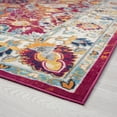 thumbnail image 5 of Transitional 2x3 Area Rug (2' x 3') Oriental Pink, Yellow Indoor Scatter Easy to Clean, 5 of 9