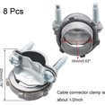 thumbnail image 2 of 8 Pcs 1/2 Inch Clamp Type Cable Connectors, Zinc Clamp Cable Connector Fittings for Metallic Conduit Protect Cables, 2 of 5