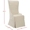 thumbnail image 7 of SAFAVIEH Bacall 20''H Linen Dining Chair Creme, 7 of 7
