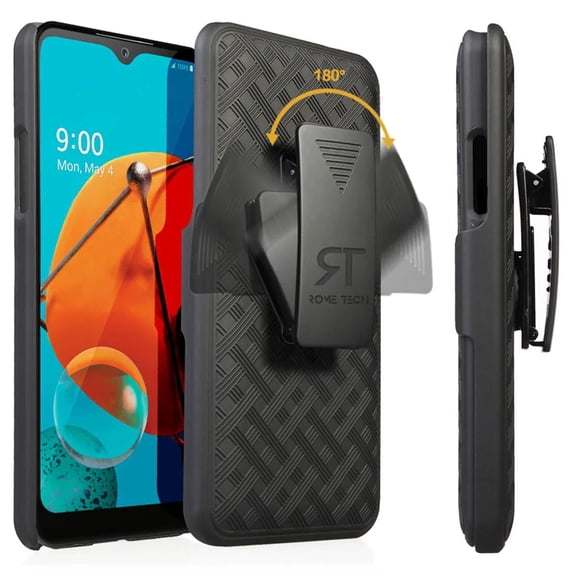 Rome Tech for LG K51 Shell Holster Combo Case With Belt clip