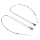 thumbnail image 1 of Collar De Pareja, Elegante Regalo De Vacaciones, Collar De Cámara De Aleación Firme Para Fiesta De Citas Para El Día De San Valentín Fyydes plata+plata, 1 of 8