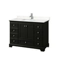 thumbnail image 2 of Wyndham Collection WCS202048SGBWCUNSMXX Deborah 48" Free Standing Single Basin Vanity Set, 2 of 6
