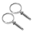 thumbnail image 2 of Round Oarlock Socket, 2 Inch ID Boat Stainless Steel Oarlock Easy To Use 1 Pair Heavy Duty  For Standard Size Paddles, 2 of 8