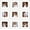 Distressed White, variant on 12x12 Picture Frame Set of 9, Display Pictures 8x8 with Mat or 12x12 without Mat, Multi Collage Gallery Square Photo Frames for Wall or Tabletop, Distressed Gray Distressed Gray,8x8