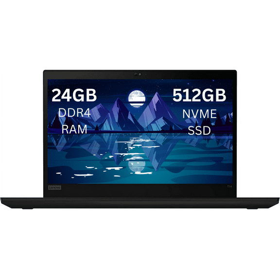 Restored Lenovo ThinkPad T14 14" Ultrabook - Intel Core i5 10th Gen | 24GB RAM | 512GB SSD | Windows 11 Pro - (Refurbished)