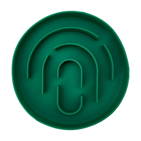 Slow Feeder Cat Bowl Silicone Pet Food Dish Gulping Round Spill Proof Design for Small Breeds Indoor Use Non Base Easy Clean