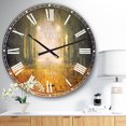 thumbnail image 2 of DesignArt Urban Street at Night Large Wall Clock, 2 of 2