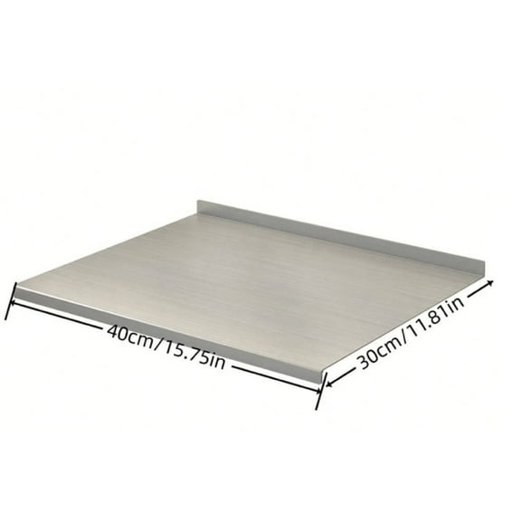 1pc Heavy Duty Stainless Steel Thick Cutting Board, Effective Protection For Tabletop And Kitchen Counter, Suitable For Meat, Fruit, Vegetable, Bread And Baking