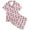 Pink, variant on PMVFHDE Summer Pajamas Kids Flowery Pattern Kids Boys And Girls Pattern Printed Short Sleeve Button Down Pajamas Shorts Set Sleepwear Outfits Pink,10-11Years
