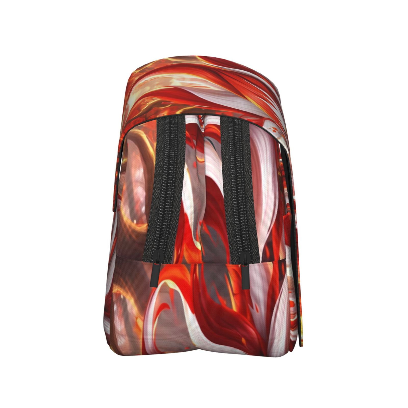 Rateoe Red Sun Flame Fox Pattern Double Clamshell Pen Case, Storage Organizer with Two Zipper Compartments– Holds Up to 50 Pencils & Pens