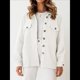 thumbnail image 4 of Chaqueta Informal de Otoño para Mujer, de Larga, con Botones, Holgada y Ligera, con Bolsillos. L, 4 of 7