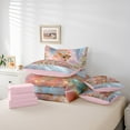 thumbnail image 5 of Manfei Kawaii Cartoon Reindeer Bedding Comforter Set 7pcs, Dreamy Glitter Xmas Tree King Bedding Sets, Teens Kids Boys Girls Reversible Bed Sheets, Lightweight Room Decor, 5 of 7
