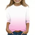thumbnail image 2 of Ndbuld Girls Long Sleeve Tees Basic Crewneck Soft T-Shirts Toddlers' Long-Sleeve T-Shirts Assorted Colors Pink 160cm/63in, 2 of 5