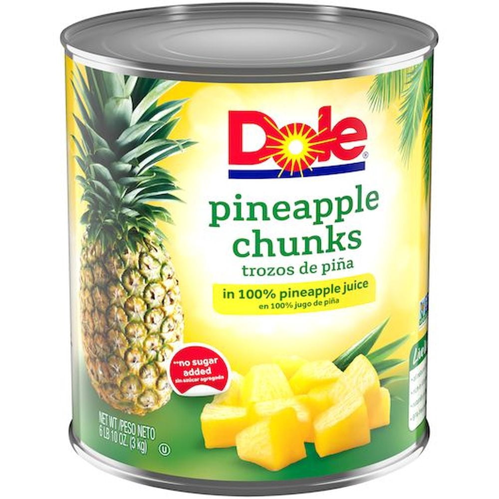 Dole Fancy Pineapple Chunk in Juice, 106 Ounce -- 6 per Case.