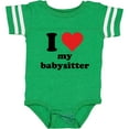 thumbnail image 3 of Inktastic I Heart My Babysitter Boys or Girls Baby Bodysuit, 3 of 5