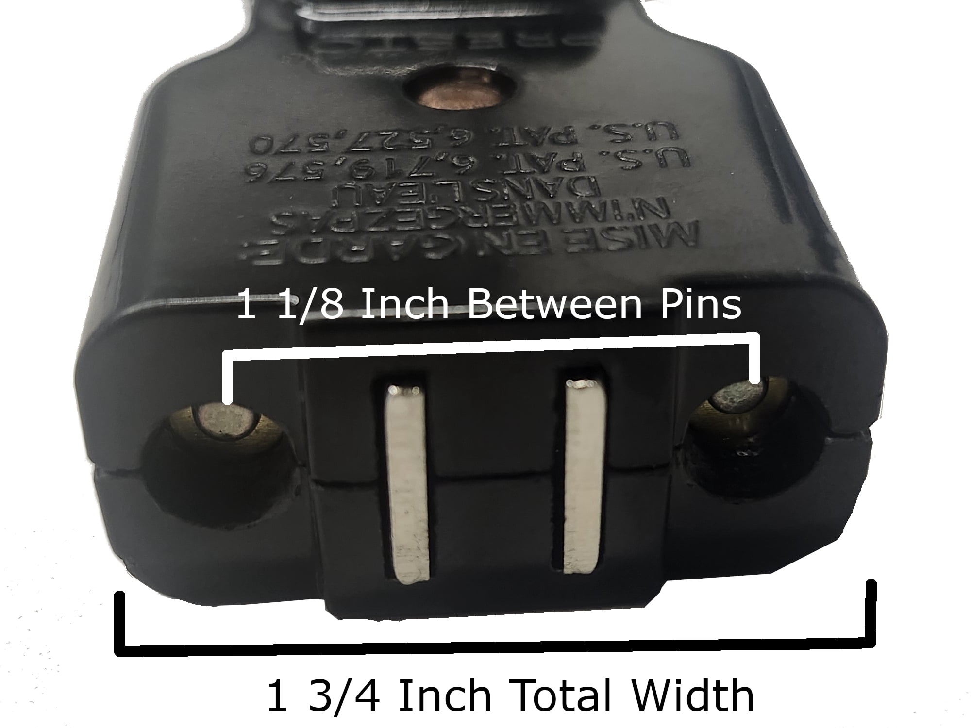 Presto Magnetic Deep Fryer Power Cord, Replacement Plug for