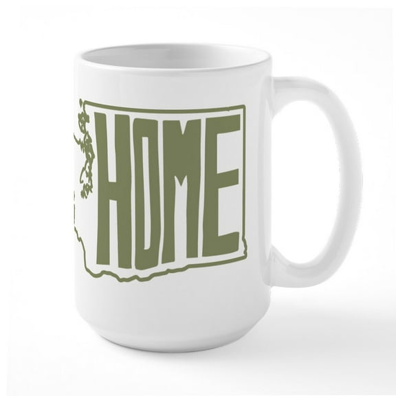 CafePress - Washington Home - 15 oz Ceramic Large White Novelty Mug