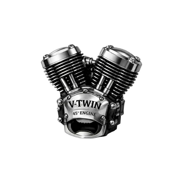 V Twin Engine Modeled Tool Classic Motorcycle Bottle Can Opener For Home Bar And Kitchen Use