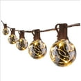thumbnail image 1 of Cadena de luces para exteriores de estilo vintage, decoración de patio trasero con energía solar con 25 bombillas LED irrompibles, impermeables (IP44) y regulables para áreas de jardín, cafetería y, 1 of 7