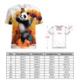 thumbnail image 2 of Funny Cute Panda Women's Short Sleeve Tops Casual Blouses T Shirt, 2 of 6