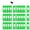 Green, variant on 30 PCS Rectangular White Plastic Closet Dividers with a Bonus Marker Sorting Clothing, Size 2” x 5.4’’