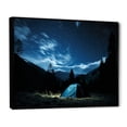 thumbnail image 2 of Designart "Starlit Camping Adventure in Canada I" Landscapes Framed Wall Art - Country Blue Camping Travel Bedroom Framed Canvas Wall Art, 2 of 6