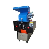 6mm Screen Electric Plastic Shredder Grinder Granulator Plastic Crushing Machine Bottle Cans Chipper for Recycling Waste 220V 2.2KW Blue