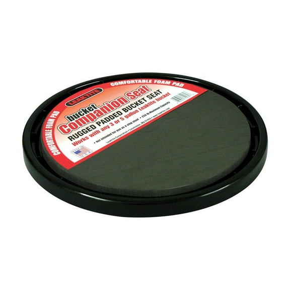 Leaktite  5 gal. Padded Bucket Seat Lid  Black