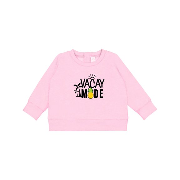 Inktastic Vacay Mode with Palm Trees Sun and Pineapple Baby Sweatshirt