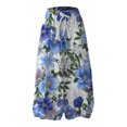 thumbnail image 4 of Endives Women's Wide Leg Pants Long Skirts High Waist Maxi Skirt Summer Regular Trendy Skirts Lounge Pants, 4 of 4
