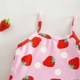 thumbnail image 7 of Lullu Girls Strawberry Print Ruffle One-Piece Swimsuit Cute UPF 50+ Bathing Suit, 7 of 7