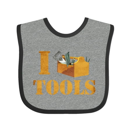

Inktastic I Love Tools Gift Baby Boy or Baby Girl Bib